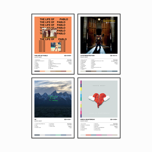 Kanye West Gift Bundle #2 - 4 Poster Prints